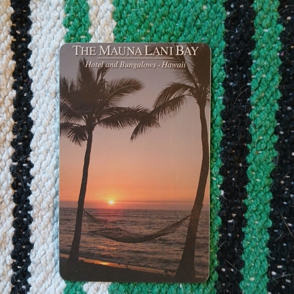 MAUNA LANI BAY HOTEL & BUNGALOWS BIG ISLAND Card Hotel Room Key Hawaii Souvenir - Picture 2 of 5